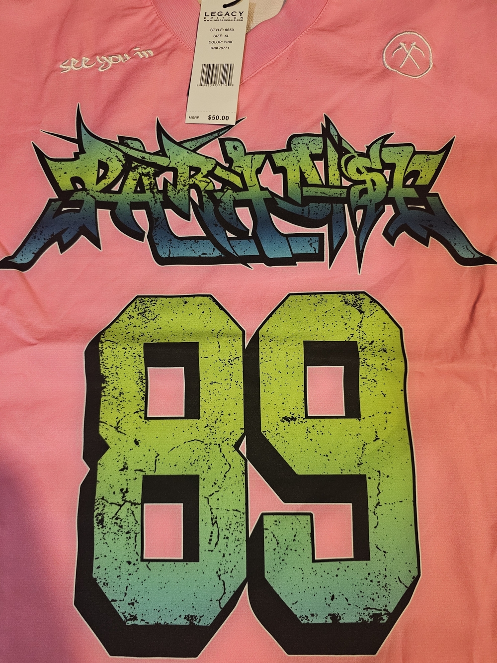 Legacy Kids' Pink '89' Graphic Jersey - Legacy